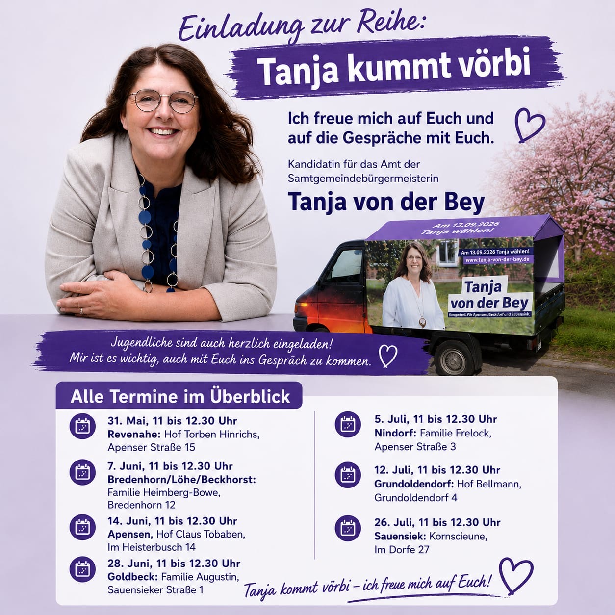 Tanja kommt vörbi